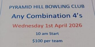 Pyramid Hill Bowling Club Any Combination Fours
