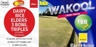 Wakool 3 Bowl Triples on Sunday