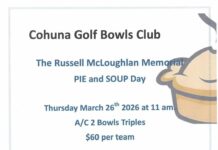 Cohuna Golf Bowls Club The Russell McLoughlan Memorial Pie and Soup Day