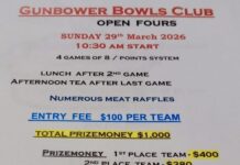 Gunbower Bowls Club Open Fours