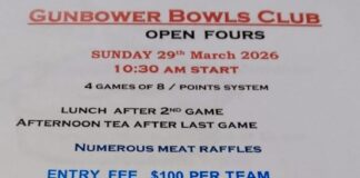 Gunbower Bowls Club Open Fours