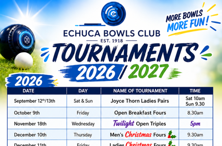 Echuca Bowls Club releases calendar