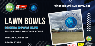 Echuca Bowls Club SPIERS FAMILY MEMORIAL FOURS | Sunday #flatgreenbowls #bowls
